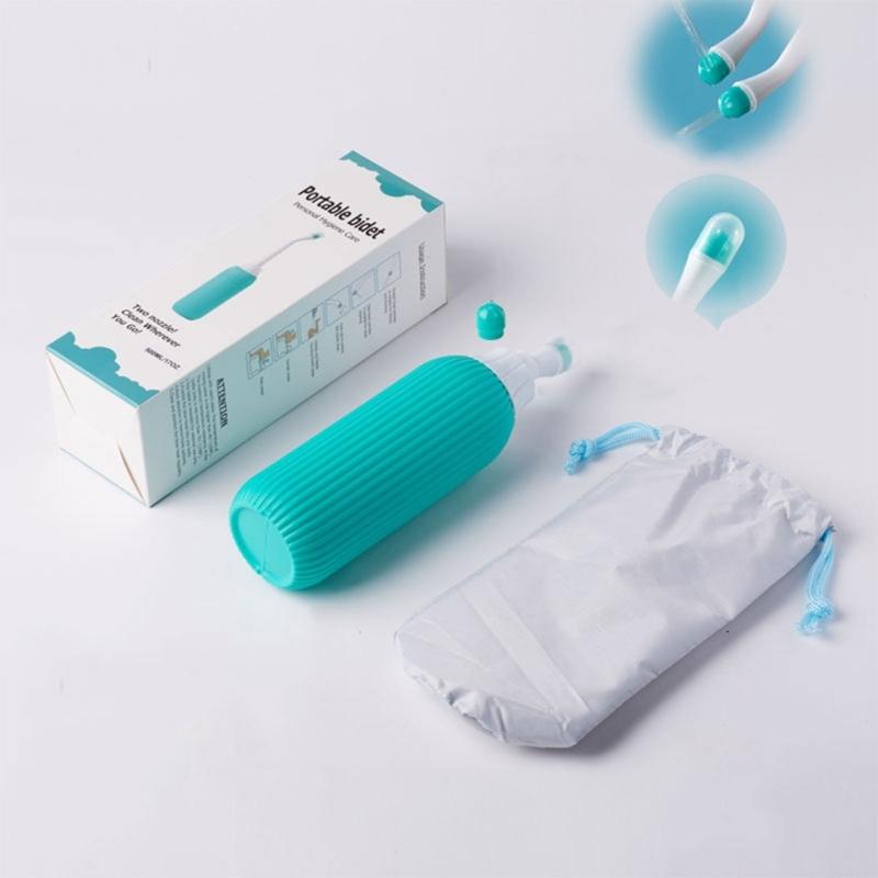 Portable Bidet Handheld Bidet Sprayer Feminine Hygiene Clean Bottle Private Parts Flushing Device for Personal Cleaning