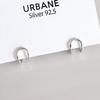 (Silver925) Plain Earrings Silver Simple Gorgeous