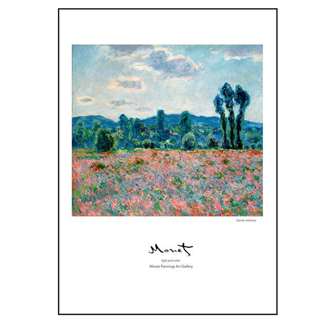 

НАДЕЖНОЕ ИСКУССТВО Холст Картина Моне Пейзажные картины Настенное искусство для гостиной Плакаты и принты Декоративная живопись БЕЗ РАМКИ 21cm×30cm NoFrame