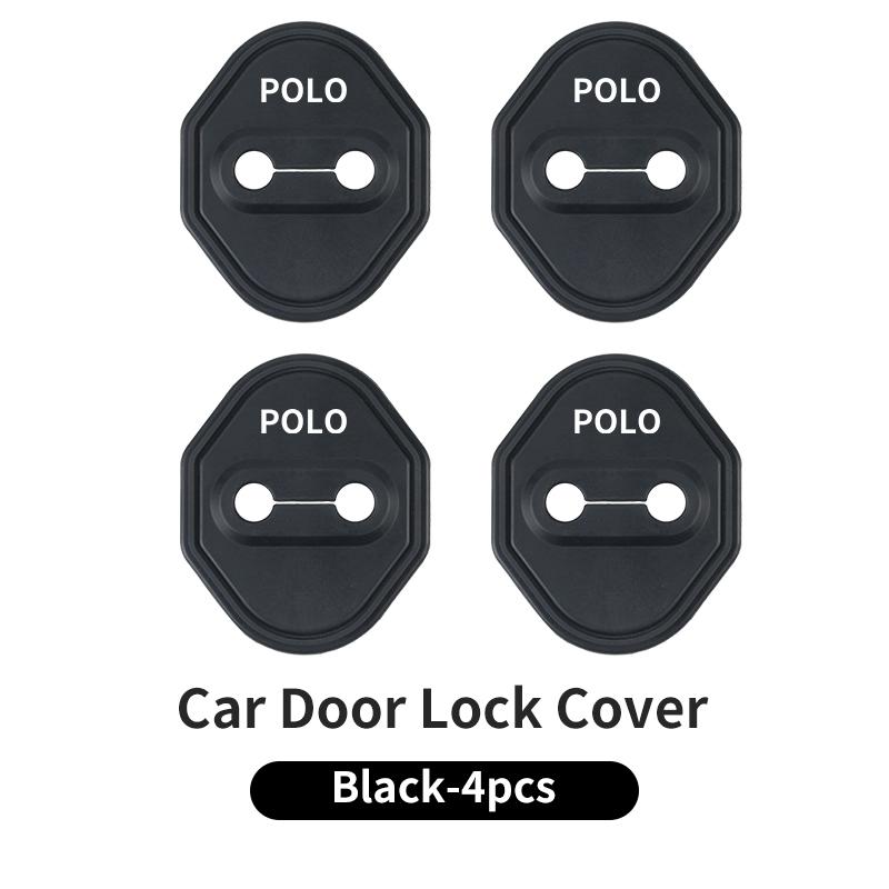 BAG1 4-Piece Set of Universal Wear-Resistant Silicone Car Door Lock Covers For VW Polo Tiguan T5 Passat Jetta Scirocco Sagitar Touran