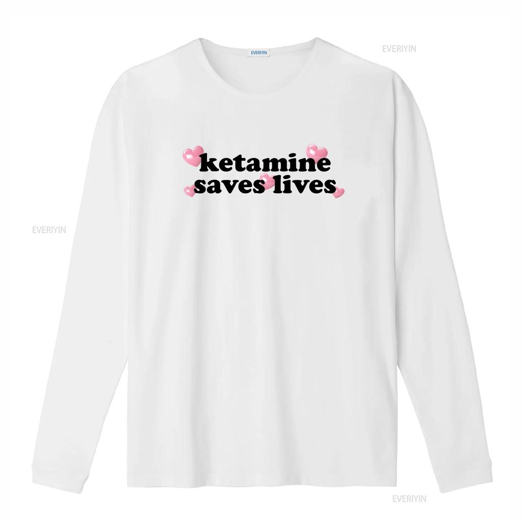 Ketamine Saves Lives T Shirt Perfect for EDM Rave Memes and More Vintage Washed Soft Stretched Unisex Top For Everyday Wear