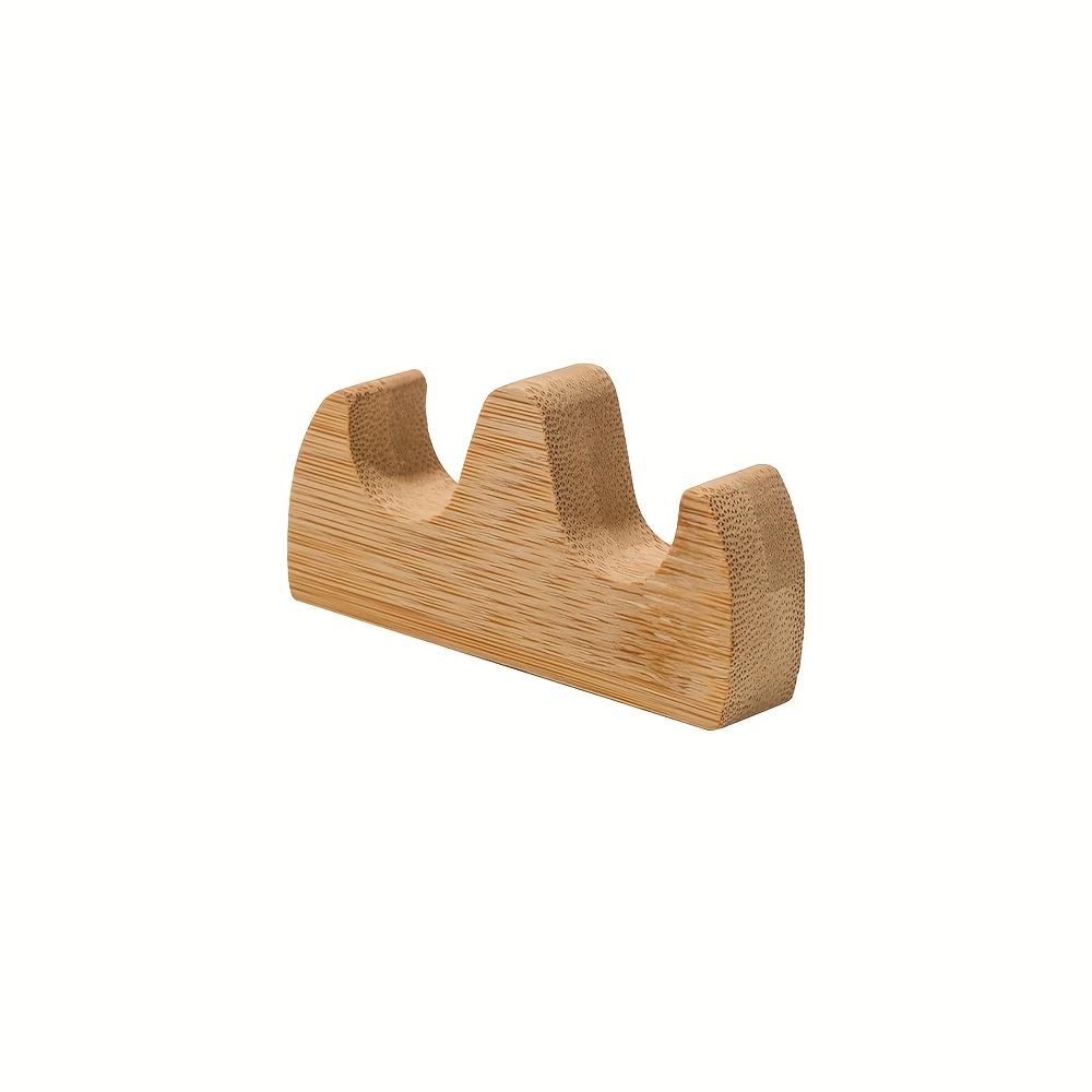 3-Piece Set of Mountain-Shaped Painting Brush Holders, Solid Wood Pen Stand, Multifunctional Desktop Pen Rest, Simple and Durable Wooden 