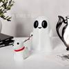 New Statue Ornament Cute Ghost Dog Lead Home Desktop Office Party Resin Ornament