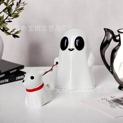 Neue Statue Ornament Niedlicher Geist Hund Blei Zuhause Schreibtisch Büro Party Harz Ornament