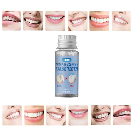 10 ml/g 20 ml/g 30 ml/g Korálky na lepení zubů Korálky nasazující se těsně přiléhají Péče o zuby Cosplay Lepicí korálky s falešnými zuby na vyřezávání