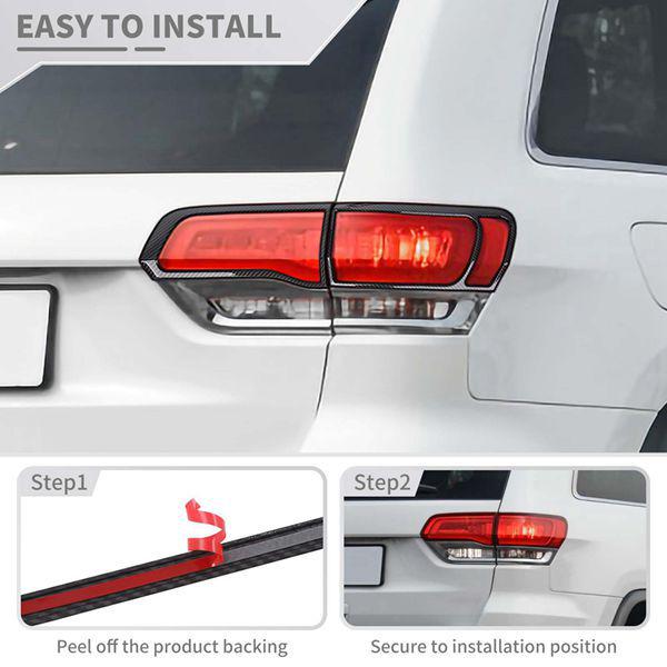 Kryty zadních světel pro Jeep Grand Cherokee 2014-2020 - Sada 4 kusů