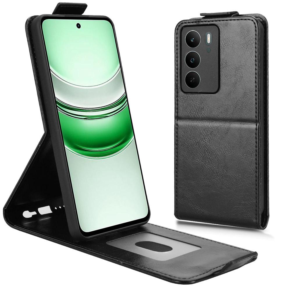 For Realme C71 4G Stand Case Magnetic Clasp Vertical Flip Leather Phone Cover with Card Holder