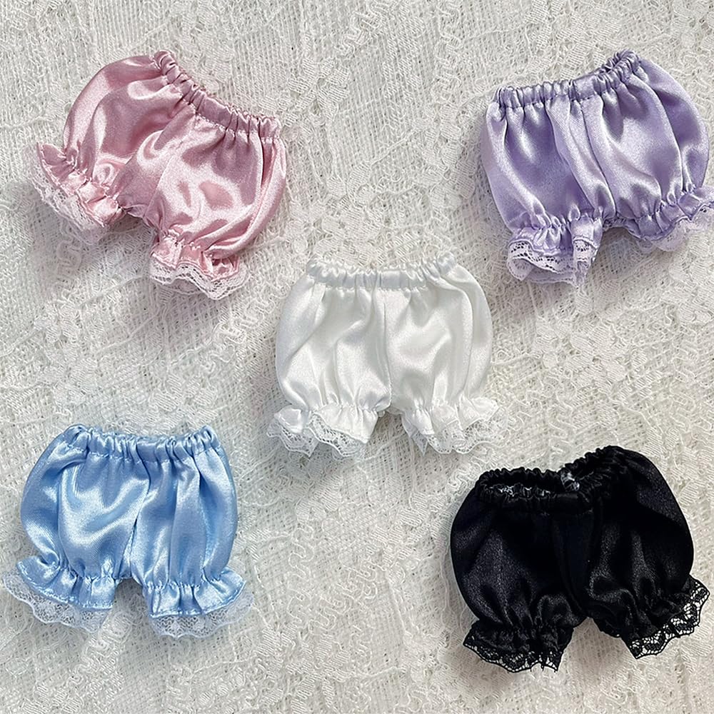 Niannyyhouse 15cm & 20cm Plush Clothes, Shorts, Lace Bottoms, Cotton Doll, Accessories, Dress-Up (A1, 20cm)