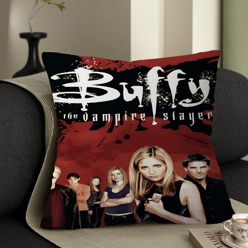 Buffy TV Series The Vampire Slayer Maple Design Cushion Cover Happy Autumn Harvest Decor Holiday Decorati Pillow Cover