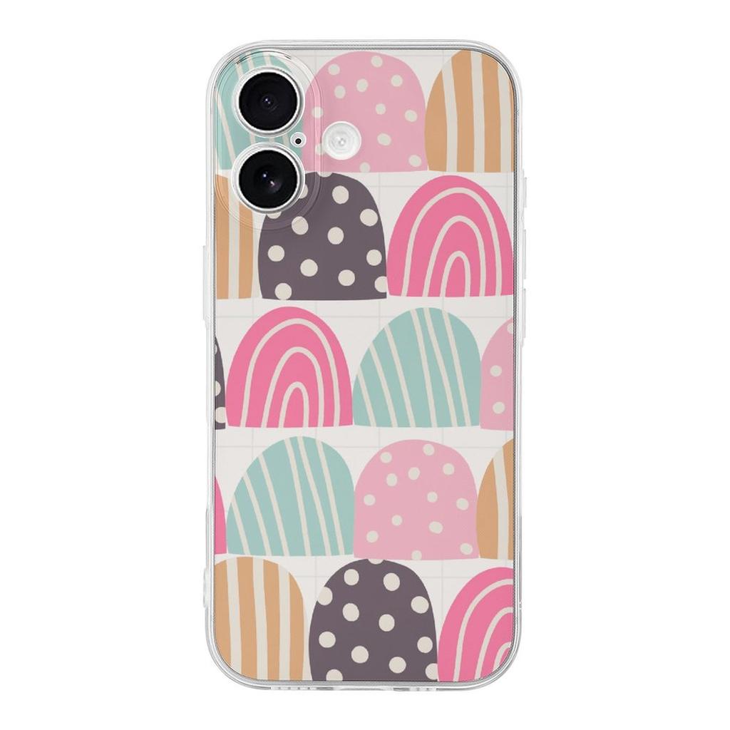 1 Pack For Iphone 17/17Air/17Pro/17ProMax Slim Crystal TPU Case With Raised Lens Edge, Flexible Grip And Drop Cushion