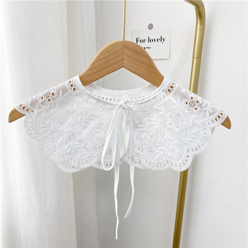 Lace Fake Collar Shoulder for Women Blouse Dress Shirt T-shirt Vest Jacket Detachable Collars Scarf Shawl Decoration Scarves