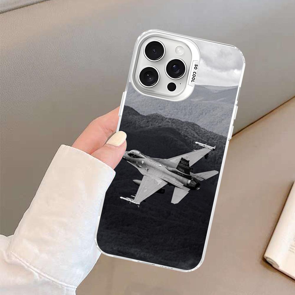 Aircraft Airplane cool Phone Case For iPhone 16 15 14 13 12 11 Pro Max X XR XSMAX 8 7 Plus Matte Shockproof Back Cover