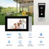 VIDEW 4-Draht-Video-Sprechanlage RFID-Entriegelung Kamera Türklingel mit 7-Zoll-Bildschirm Nachtsicht Haus-Türklingel für Villa