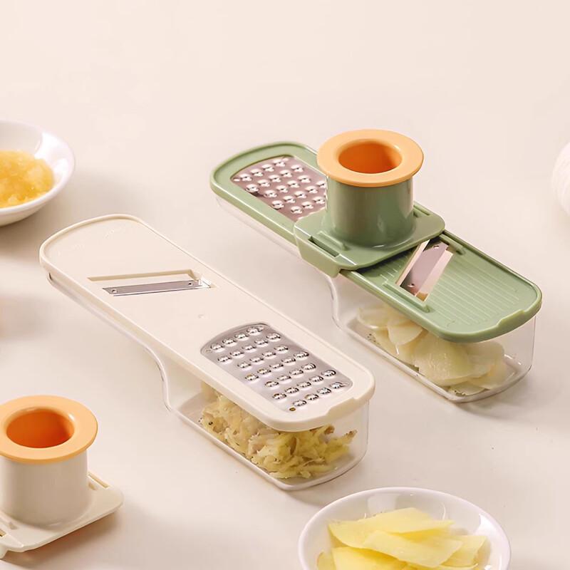 abay 3-in-1 Ginger Garlic Grinder and Vegetable Slicer