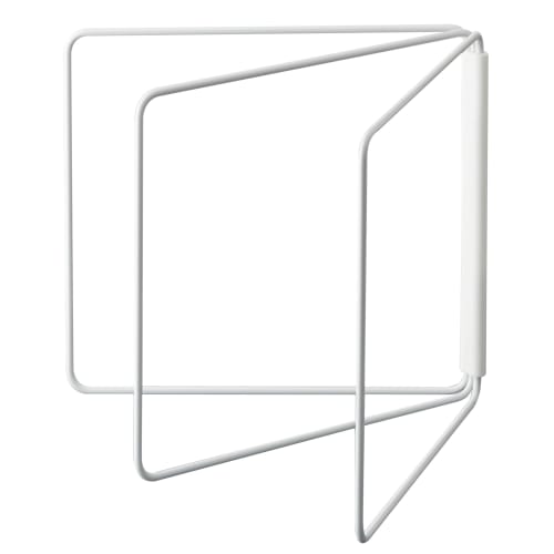 Yamazaki Tower Folding Dishcloth Hanger, White, Approx. W27.5-53.5 x D2.2-54.5 x H25cm, Model 2787