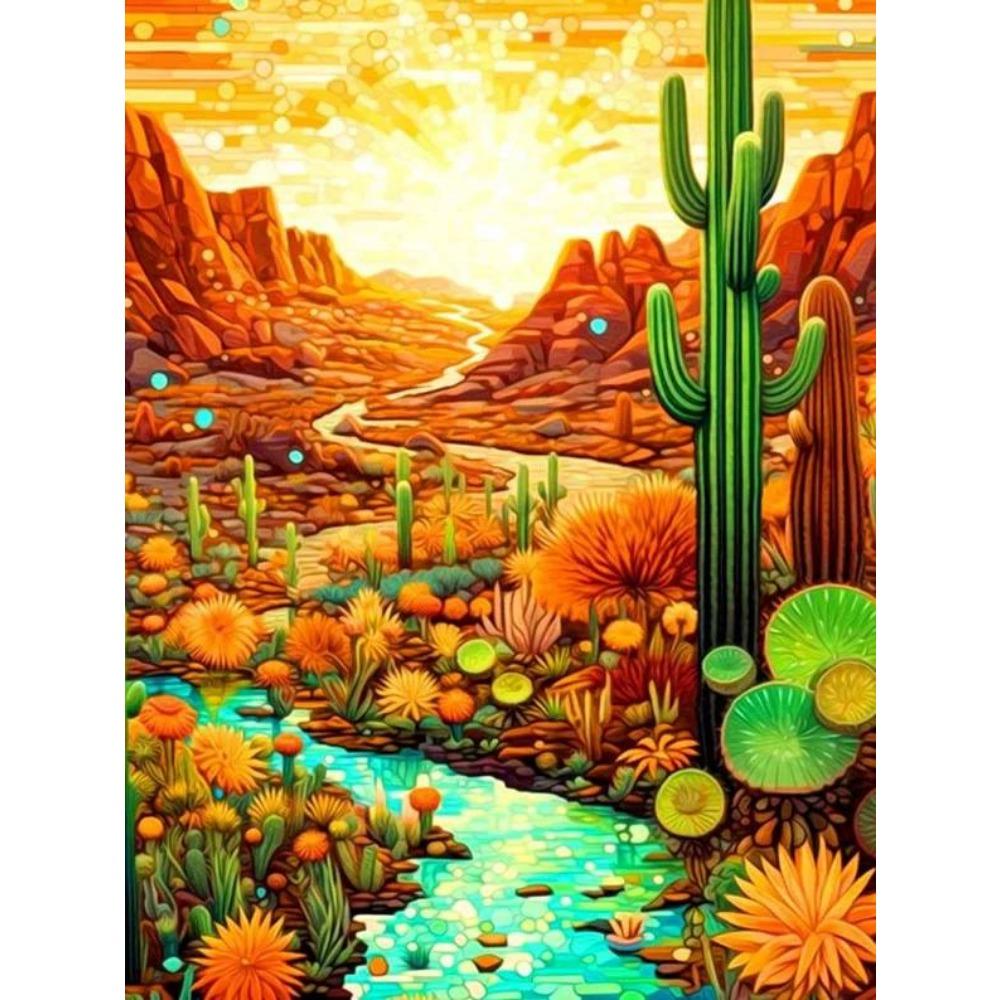 DIY Full Round Diamond Painting Cross Stitch 3D Animal Home Decorative Art Landscape Painting Diamond Painting 5d Diamond Art Painting