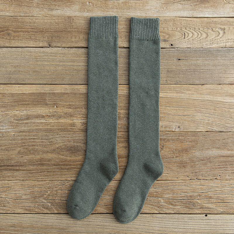Extra Thick Winter Knee-High Cotton Socks for Men & Women