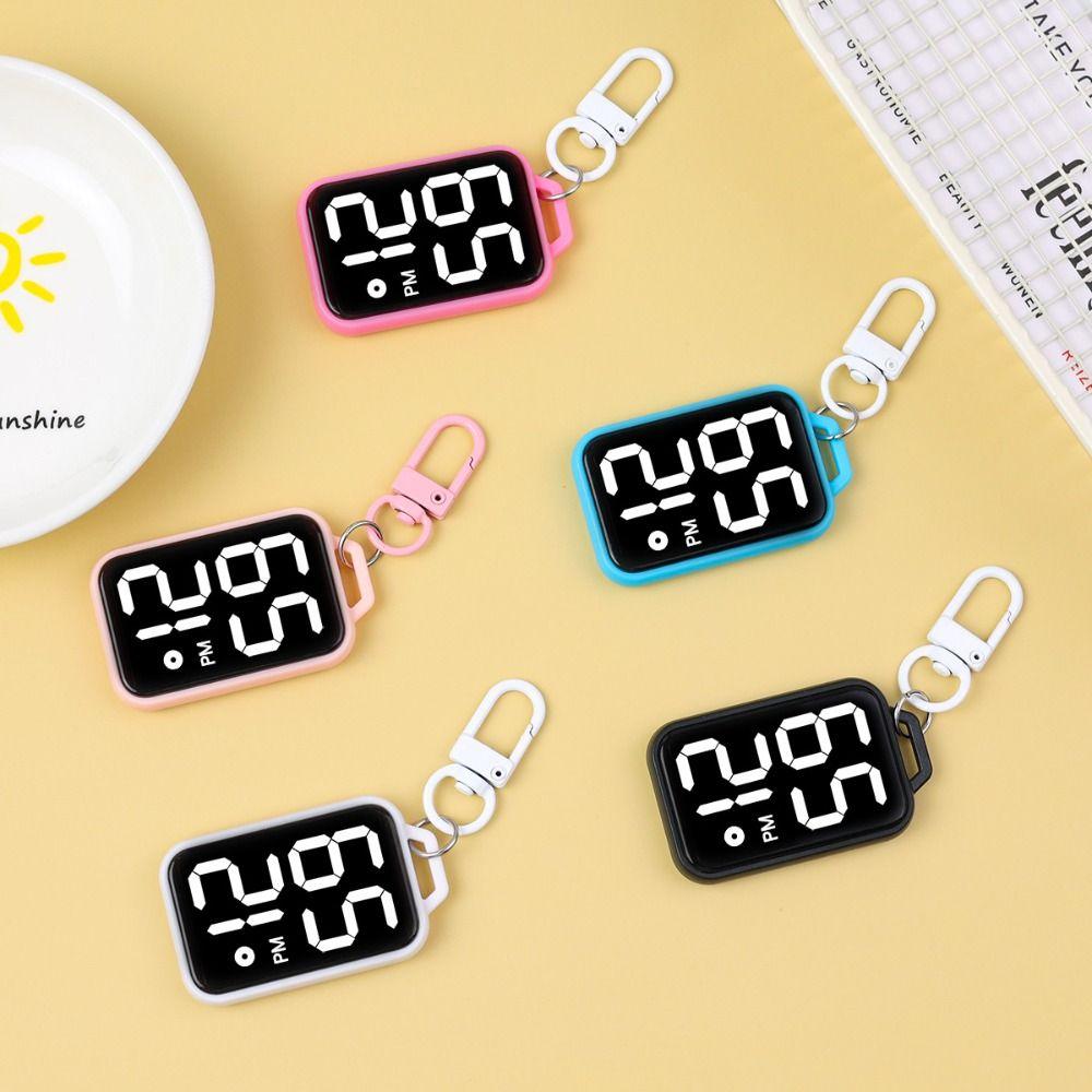 Hanging Style Digital Pendant Watch Square Luminous Pocket Watch Backpacks Accessory