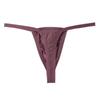 Stylish Solid Color Men's Thong Buttery Soft G-String Lightweight Perfect for Everyday Underpant