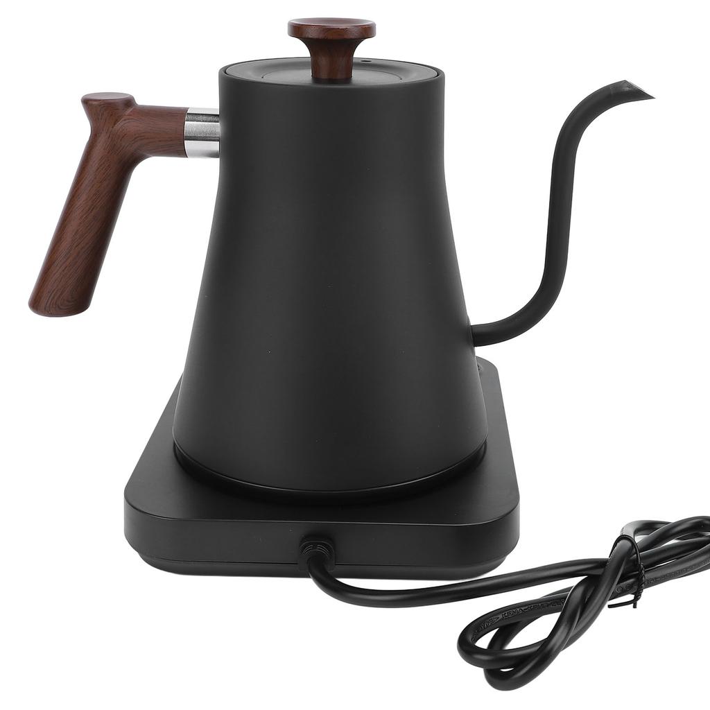 Bollitore Elettrico a Collo d'Oca 1200W Acciaio Inossidabile 304 Controllo della Temperatura Teiera Bollitore per Caffè Pour Over con Schermo LCD Timer per Casa
