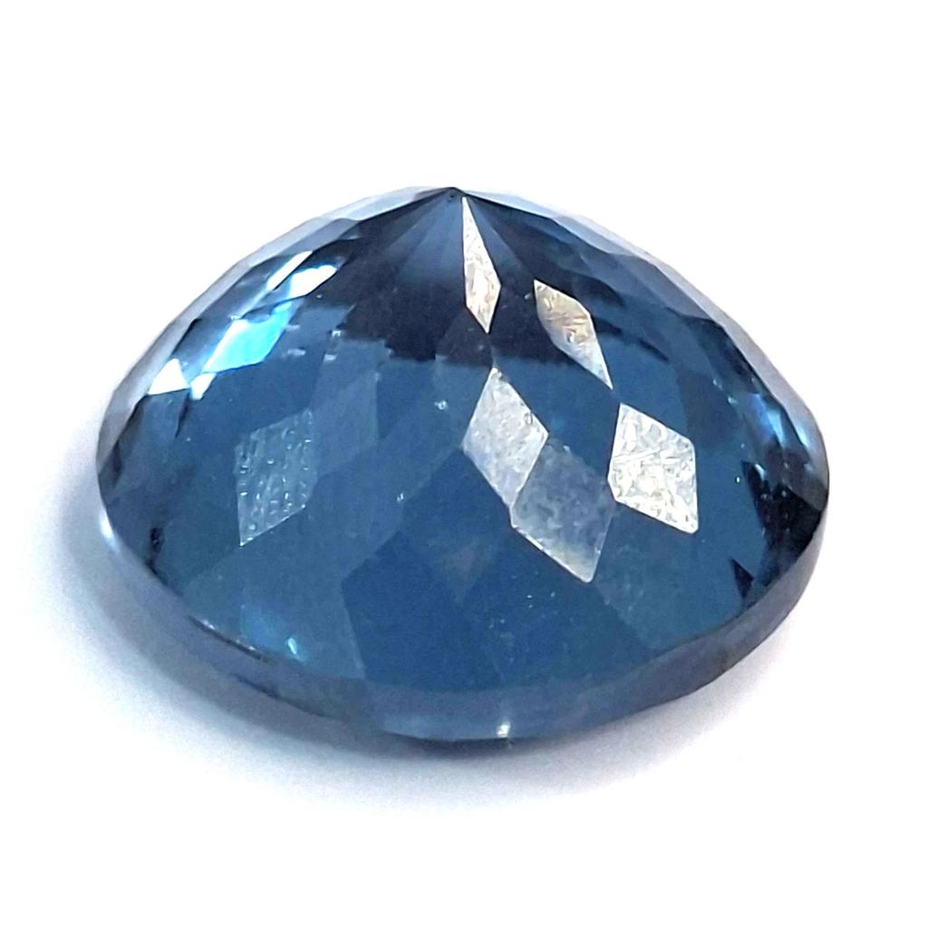 Fabulous Natural Teal Blue Tourmaline 22-24 Ct Round Cut Certified Gemstone