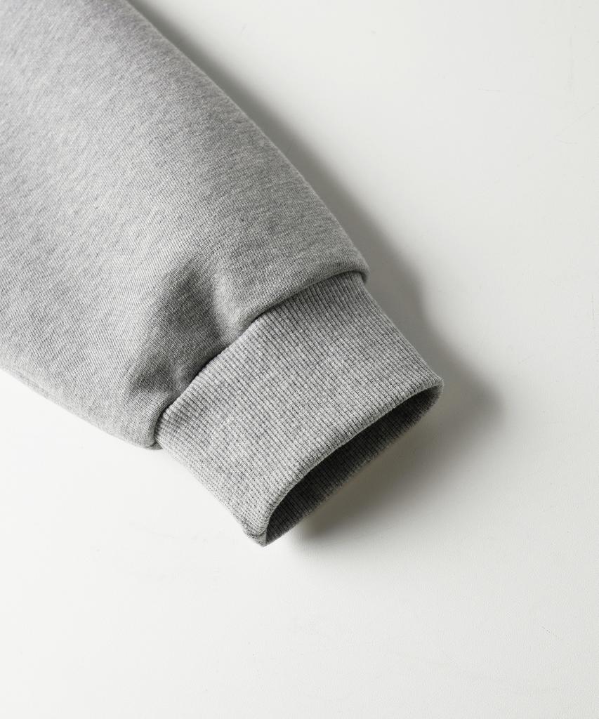 JEMUT Day Cut Crop Oversized Sweatshirt Gray Kjmt2648