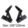 2pcs Practical Door Hinges Set Sofa Bed Spring Hinge 80 Degree Folding Cabinet Door Lift Up Top Home Improvement