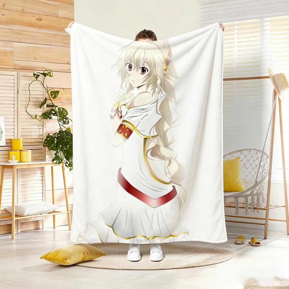 Anime Character N-Nashetania Lui Piena Throw Soft Warm Throw Blanket for Bedroom Living Room Bed Travel Camping Picnic Gift