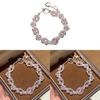 Geometric Layered Pearl Bracelet With Cubic Zirconia For Elegant Women Accessories