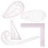 5pcs Sewing Ruler MultiFunction Curve Shaped Grading Tailor Clothing Making Toos