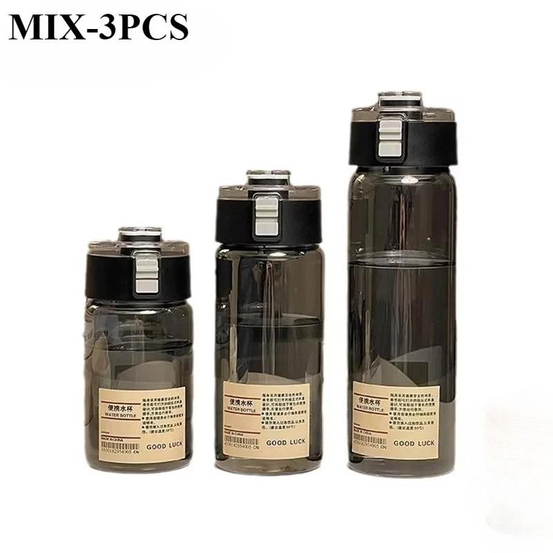 Portable Plastic Water Bottle with Tea Compartment BPA Free Outdoor Sports Cups for Students Travel Hiking Gym
