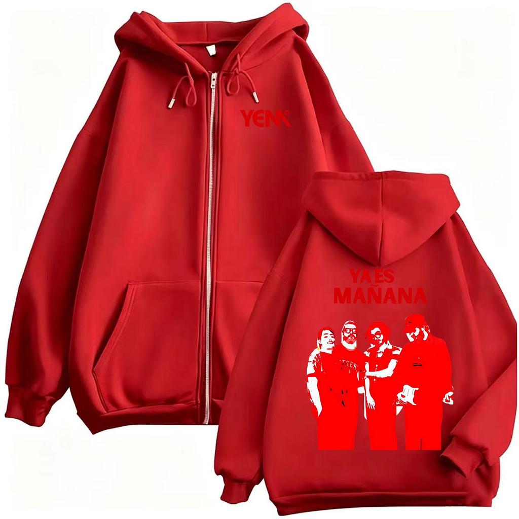 Band Morat Yem Yaes Manana Zipper Hoodies Men's Fashion Harajuku Street Sweatshirts Jacket Coats