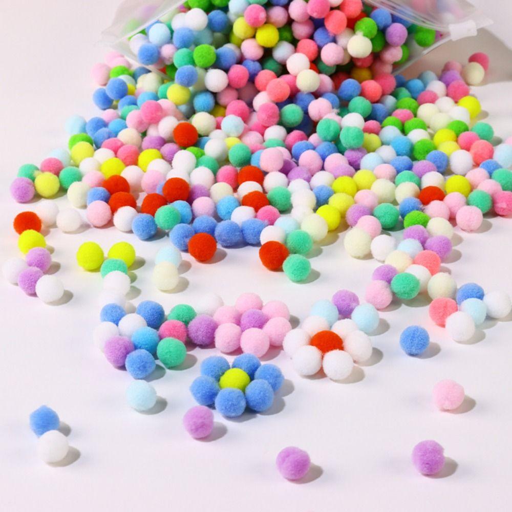 Hairball Children's Sticker Book Educational Pompom Crafts Toy Animal Pompom Art Kit  Kids Activity