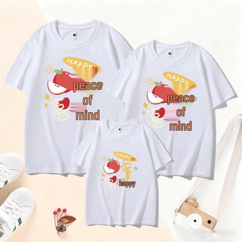 2026 Jahr des Pferdes Benmingnian Familien-T-Shirt - Frieden & Freude für das Frühlingsfest & Neujahrsversammlungen