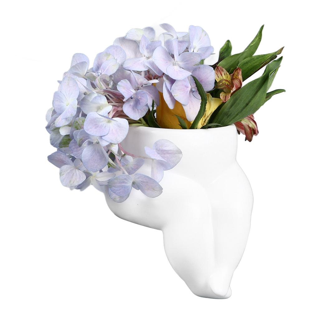 Fat Legs Body Shaped Vase Ceramic Body Vase for Modern Home Decor Living Room Desktop Dining Table