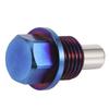 Aluminiumlegering Magnetisk Oljetråg Sump Återflöde Avtappningsplugg Nippel Adapter M14x1.5