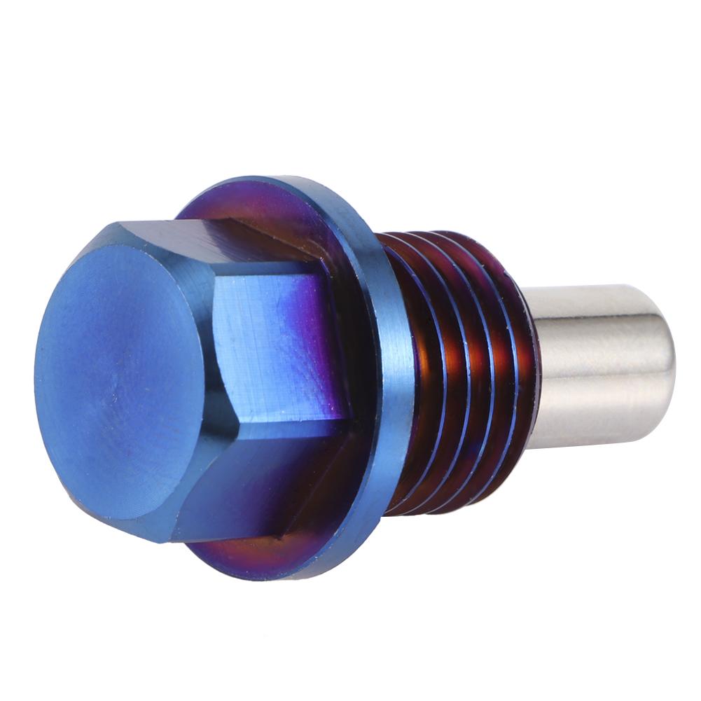 Aluminiumlegering Magnetisk Oljetråg Sump Återflöde Avtappningsplugg Nippel Adapter M14x1.5