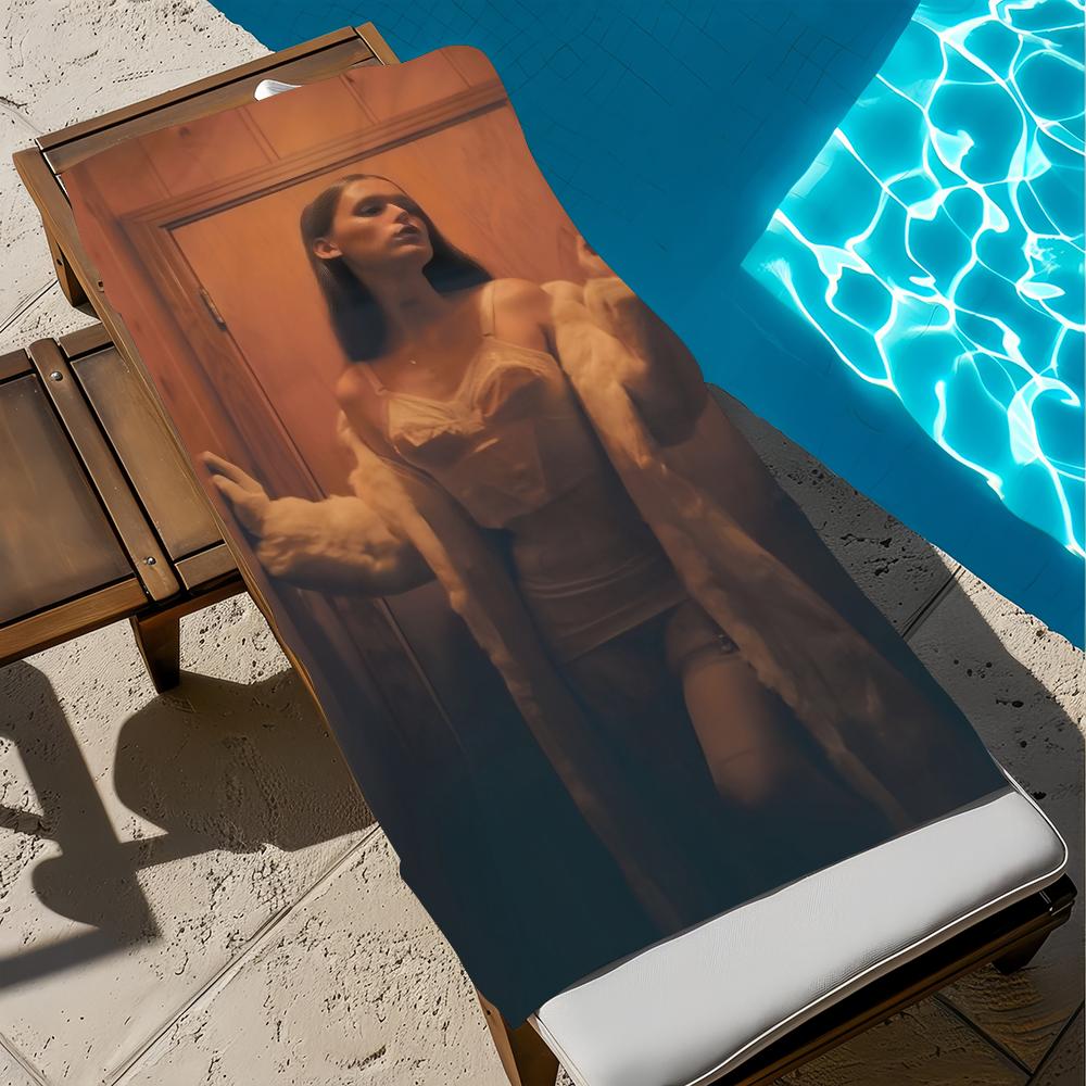 Sänger E-Ethel C-cain Handtuch Strand Schnelltrocknend Weich Poolhandtücher Geschenk für Reise Fitnessstudio Dusche Camping Sport