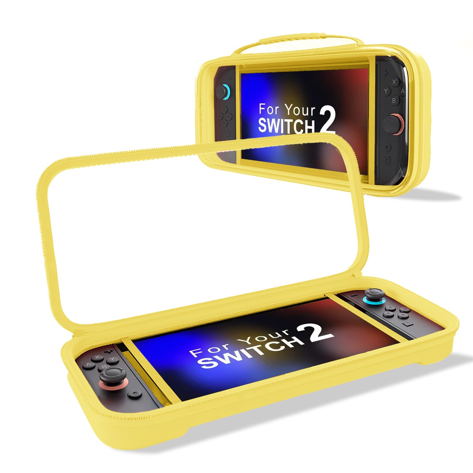 

Gearsir для Switch 2 Совместимый Прозрачный Чехол для переноски для Switch EVA Жесткий Тонкий Жесткий Прозрачный Сумка для хранения для Switch Большая 12 Игровых карт Портативный с