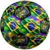 Bandera de Brasil Arte Balón de Fútbol Tamaño 5 Fútbol Cosido a Máquina Interior/Exterior Entrenamiento y Partidos para Accesorios de Fútbol