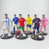 1-8pcs/set Football Star  C.Ronaldo Messi Mbappe Model Dolls Cartoon Cute Action Figure Car Accessories Football Fans Gifts