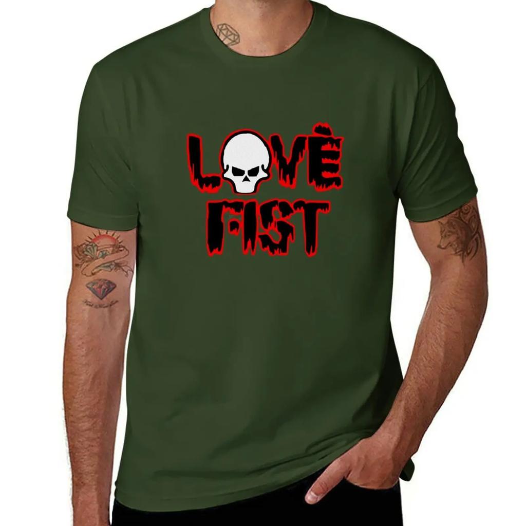 Love Fist T-Shirt boys animal print vintage cotton t shirts