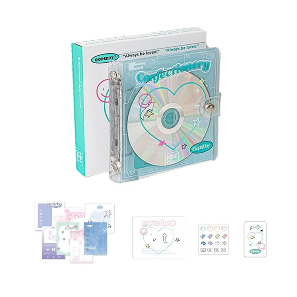 Retro CD Korean Idol Photocards Collect Book Binder A7 Notebook Cover Stationery Photo Album DIY Card Storage Organizer