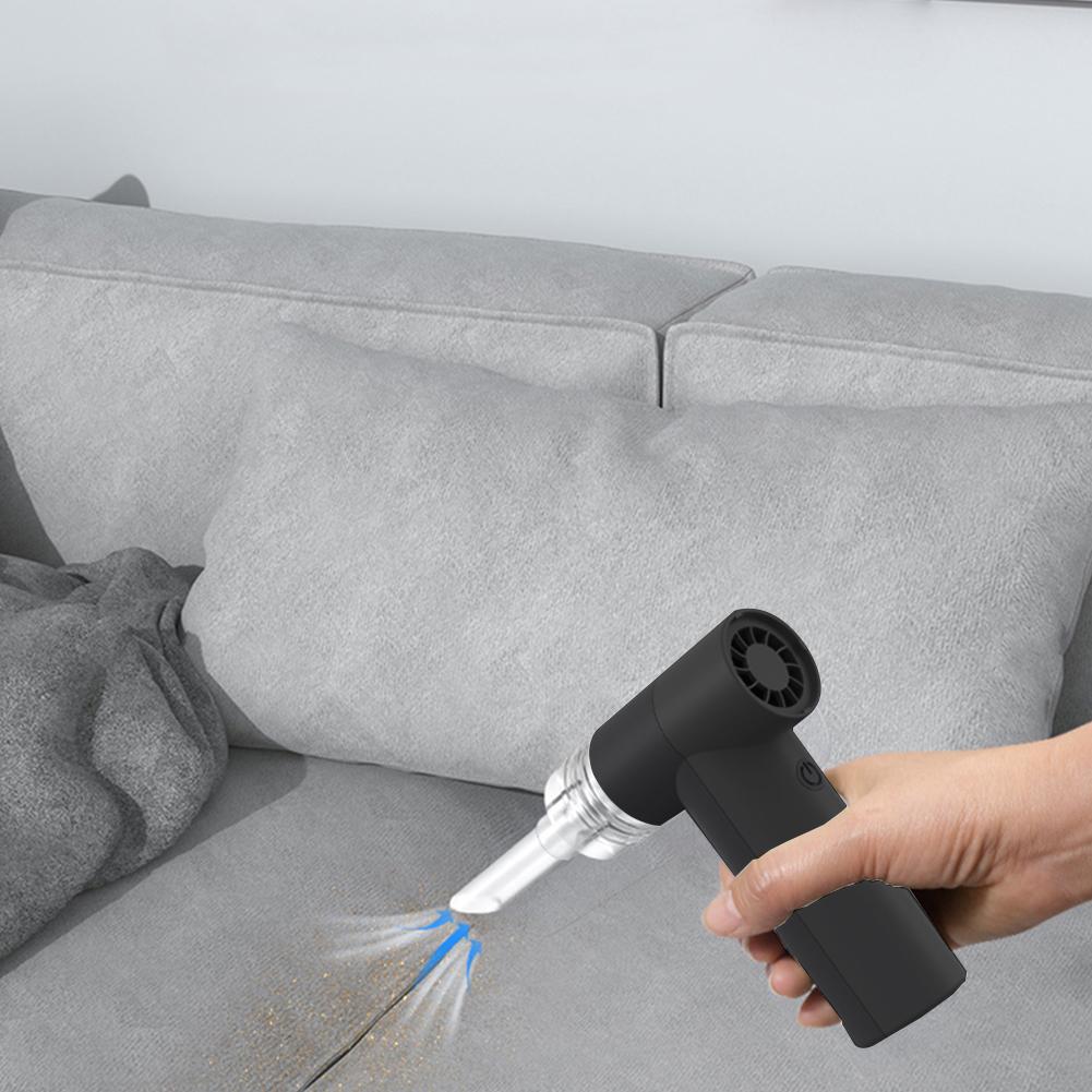 Portable Air Blower 22m/s Brushless Motor Rechargeable Air Dust Cleaner 4-Speed Mini Turbo Jet Fan for PC Computer Keyboard Car