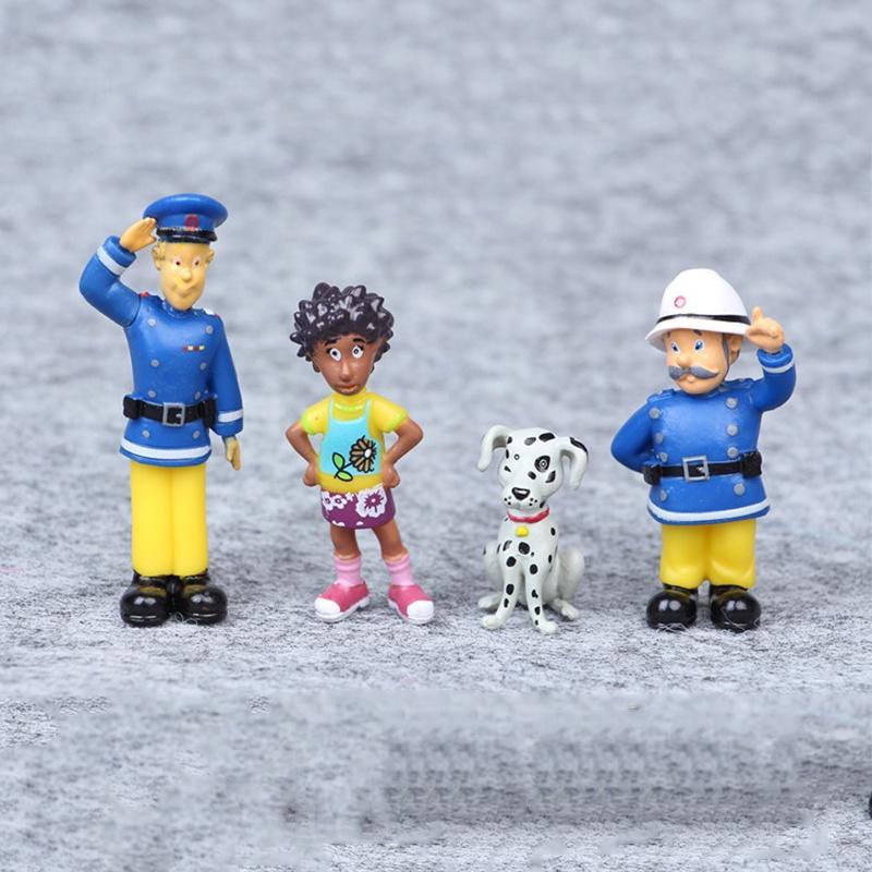 Hochwertige Sam Actionfigur Spielzeug 12er Set Feuerwehr Spielset PVC Puppen für Kinder