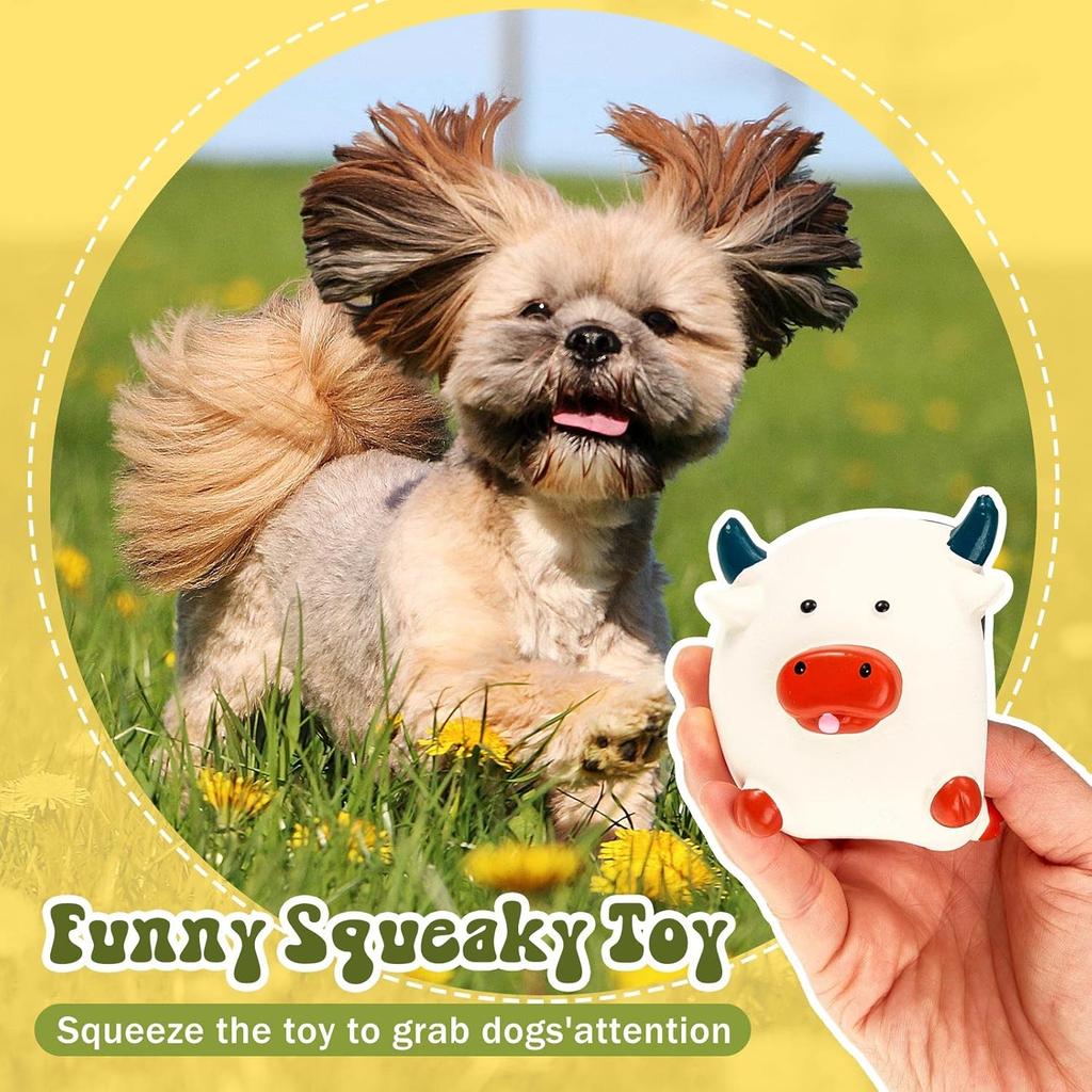 Jenaai 11 Pcs Dog Squeaky Toys Squeaky Latex Dog Toys Soft Chew Rubber Dog Toy Rubber Chew Toys for Dogs Assorted Animal Pet Toys Puppy Fetch Pet