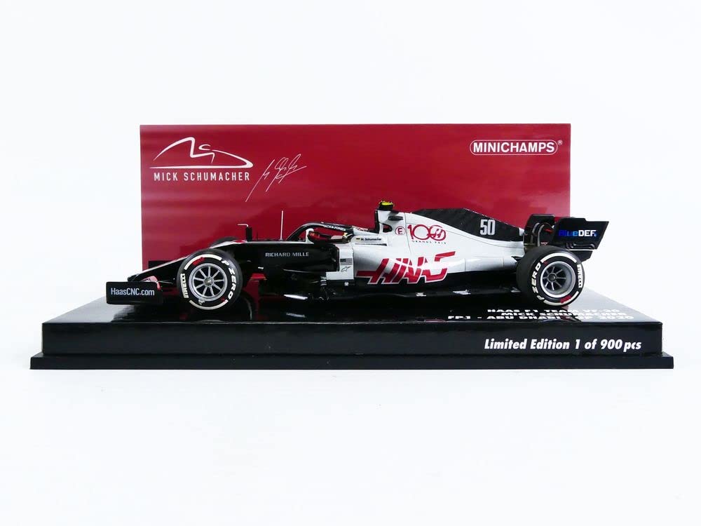 Minichamps Maßstab Haas F1 Team 2020 F1 Abu Dhabi Grand Prix Freies Training FP1 Schumacher 1/43 VF-20 #50 M. [Harz]