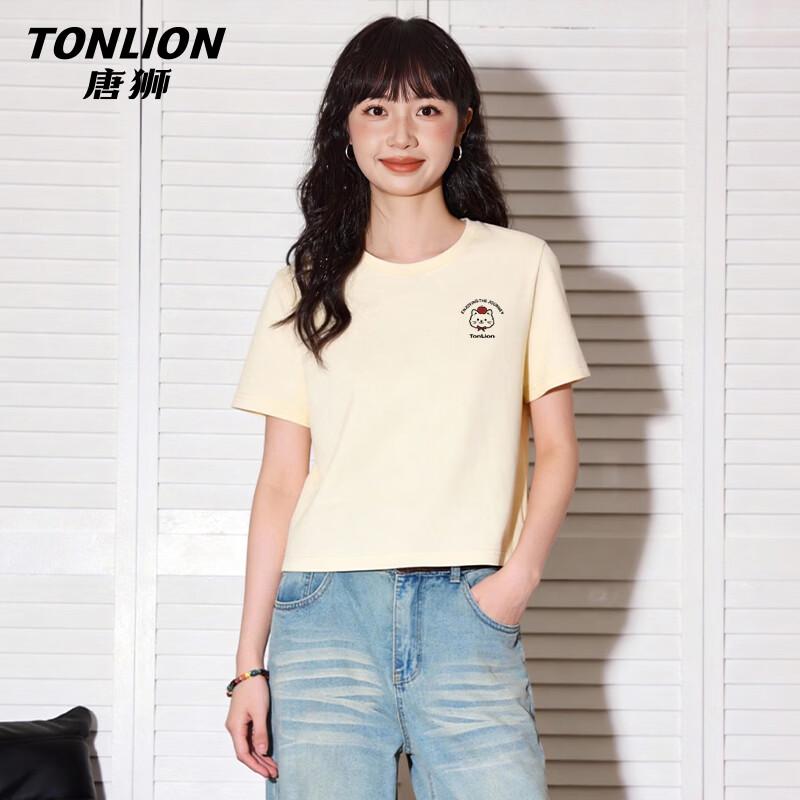TonLion Women s 100% Cotton Short-Sleeve T-Shirt S