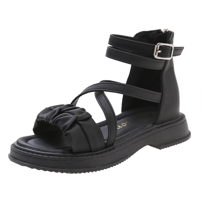 Sandali da Bambina 2025 Estate Nuovi Sandali Romani da Bambina Antiscivolo Sandali per Bambini Medi e Grandi Moda Scarpa da Bambina Comodità Scarpe per Bambini