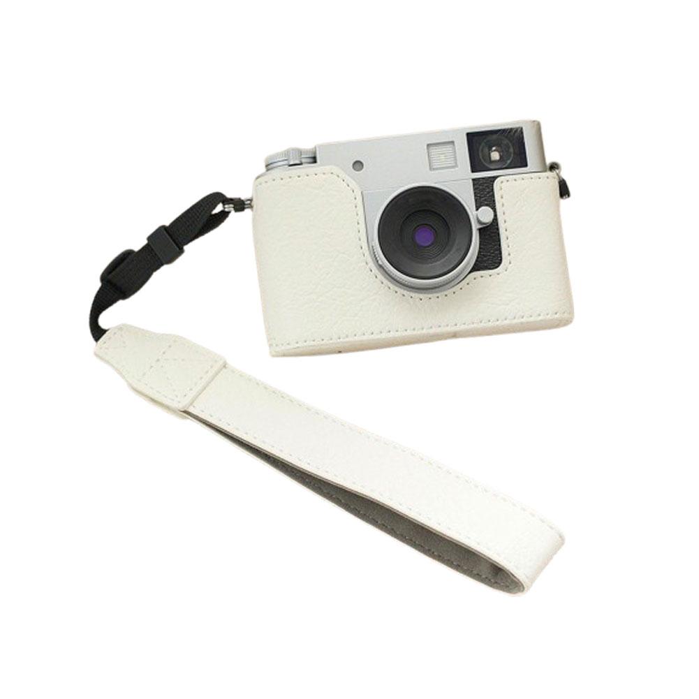 Half Body Leather Camera Bag For Fuji X-half Quick Release Protective Shell Bottom Cover Camera Carrying Bag